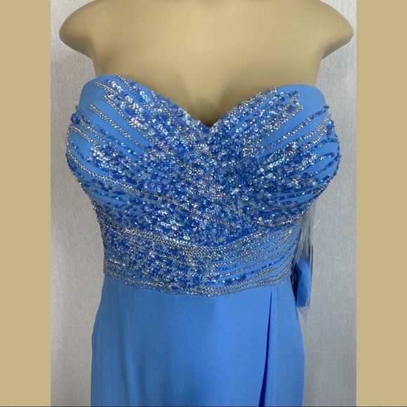 Daymor Couture Periwinkle Silk Women’s Formal Dress. Size 10. NWT - Picture 5 of 15